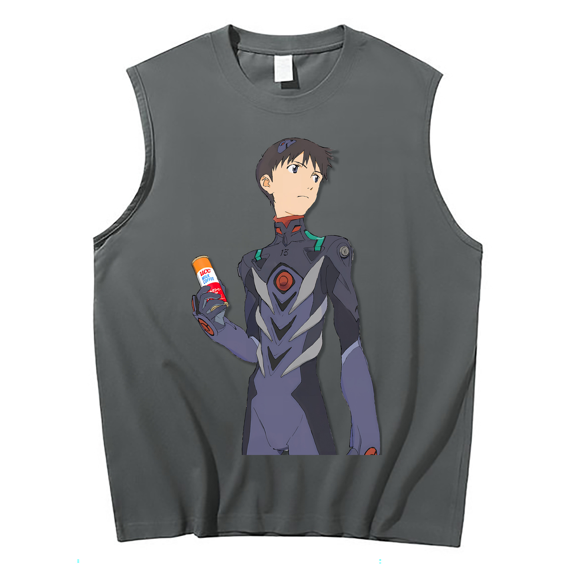 （画像用） EVA 新世紀エヴァンゲリオン コットン100％タンクトップ（フロントプリント）